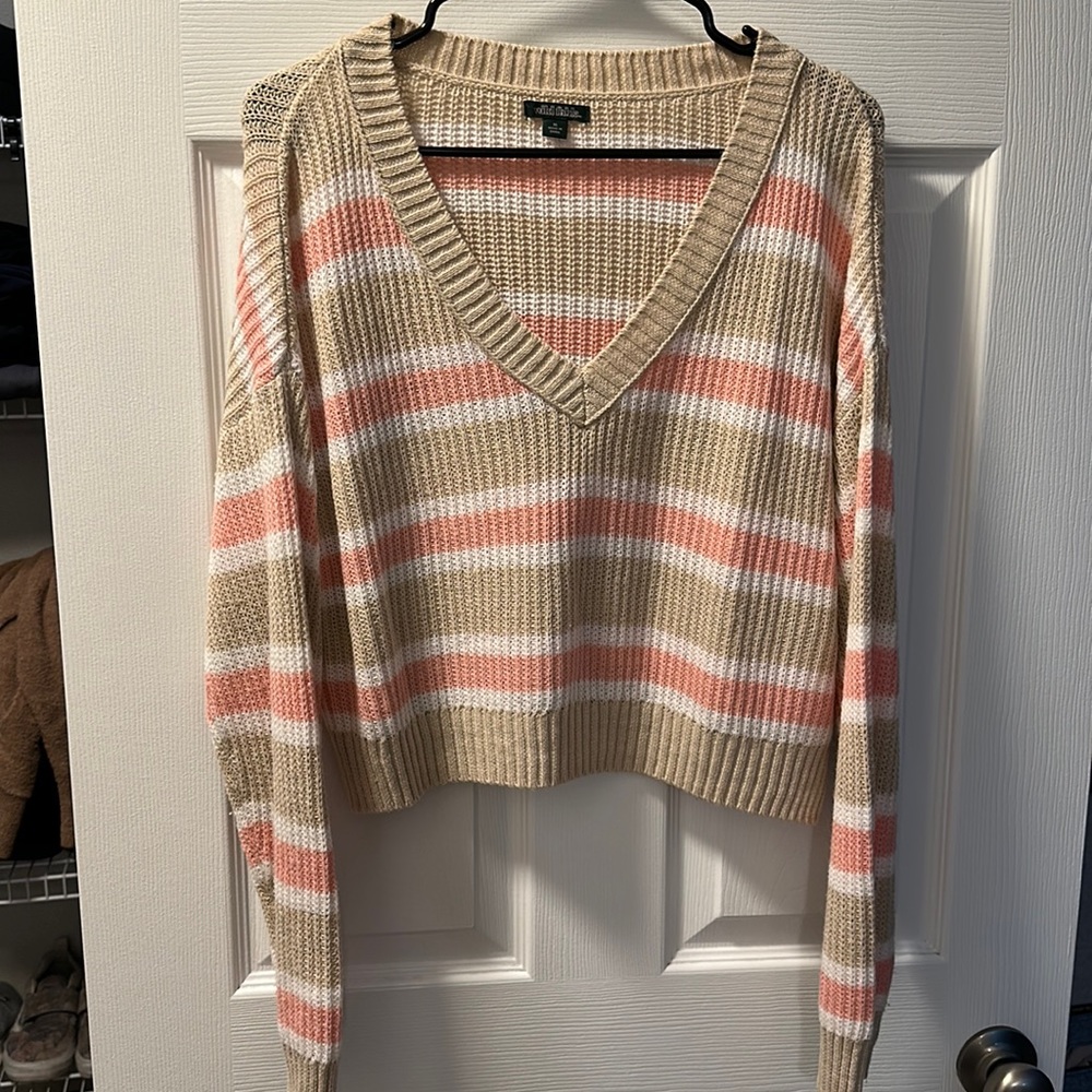 Stripped Crop Sweater